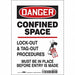 J8749 Safety Sign 10 in x 7 in Vinyl