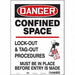 J8749 Safety Sign 14 inx10 in Vinyl