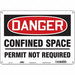 Safety Sign 10 inx14 in Aluminum