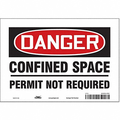Safety Sign 7 inx10 in Vinyl