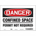 Safety Sign 7 inx10 in Vinyl
