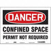 Safety Sign 10 inx14 in Vinyl