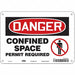 Safety Sign 7 inx10 in Polyethylene
