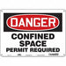 Safety Sign 10 inx14 in Aluminum