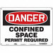 Safety Sign 10 inx14 in Polyethylene