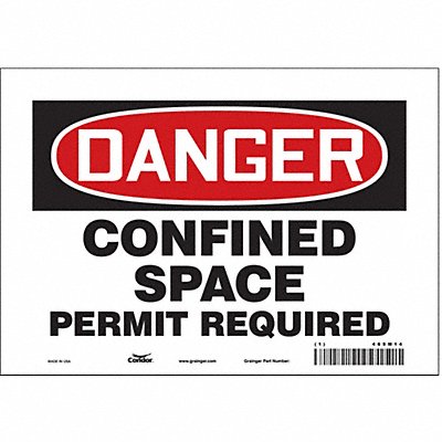 Safety Sign 7 inx10 in Vinyl