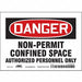 Safety Sign 5 inx7 in Vinyl