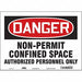 Safety Sign 10 inx14 in Vinyl