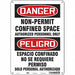 Safety Sign 14 inx10 in Aluminum