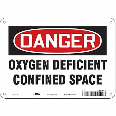 Safety Sign 7 in x 10 in Vinyl