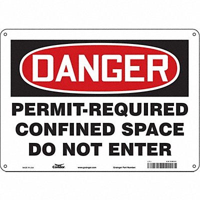 J6941 Safety Sign 10 inx14 in Aluminum
