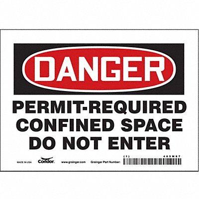 J6941 Safety Sign 5 inx7 in Vinyl