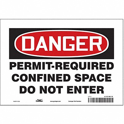 J6941 Safety Sign 7 inx10 in Vinyl