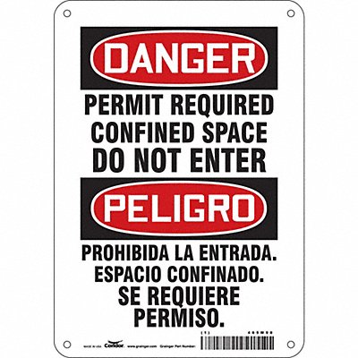 Safety Sign 10 inx7 in Aluminum