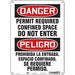 Safety Sign 14 inx10 in Polyethylene