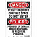 Safety Sign 14 inx10 in Vinyl
