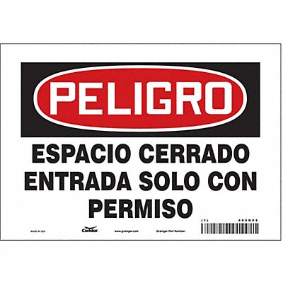 Safety Sign 7 inx10 in Vinyl