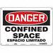 Safety Sign 10 inx14 in Aluminum