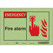 Safety Sign 7 in x 10 in Glow Vinyl