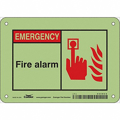 Safety Sign 5 in x 7 in Polyethylene