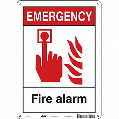 Safety Sign 14 in x 10 in Polyethylene
