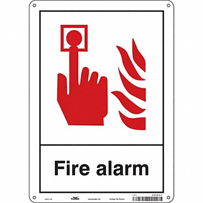 Safety Sign 14 in x 10 in Aluminum