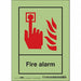 Safety Sign 7 in x 5 in Glow Vinyl