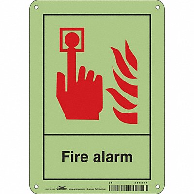 Safety Sign 10 in x 7 in Polyethylene