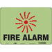 Safety Sign 10 in x 14 in Glow Vinyl