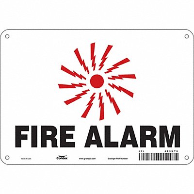 Safety Sign 7 in x 10 in Polyethylene