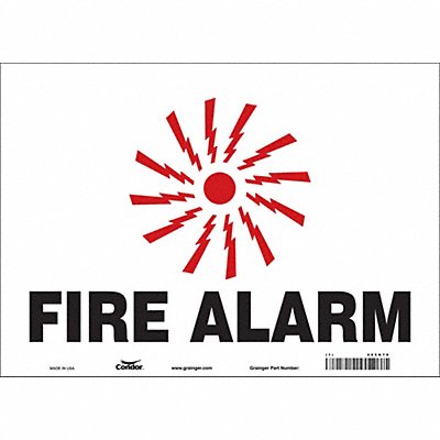 Safety Sign 10 in x 14 in Vinyl