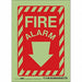 Safety Sign 7 in x 5 in Glow Vinyl