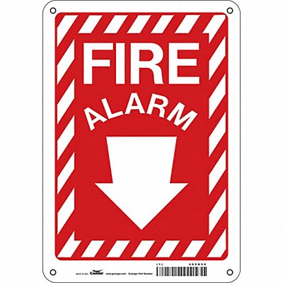 Safety Sign 10 in x 7 in Polyethylene