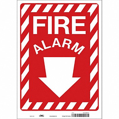 Safety Sign 14 in x 10 in Vinyl