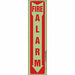 Safety Sign 14 in x 3 1/2 in Glow Vinyl