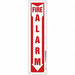 Safety Sign 14 x 3 1/2 in Polyethylene