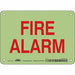 Safety Sign 5 in x 7 in Glow Vinyl