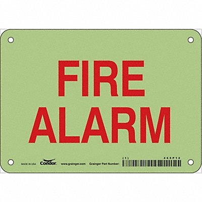 Safety Sign 5 in x 7 in Polyethylene
