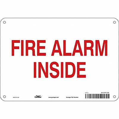 Safety Sign 7 in x 10 in Aluminum