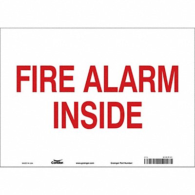Safety Sign 10 in x 14 in Vinyl