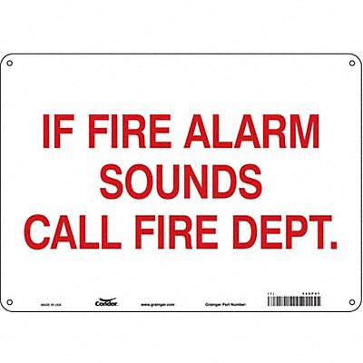 Safety Sign 10 in x 14 in Polyethylene