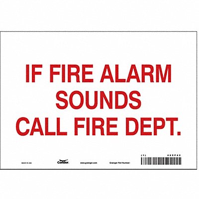Safety Sign 7 in x 10 in Vinyl