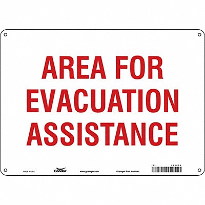Safety Sign 10 in x 14 in Polyethylene
