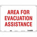 Safety Sign 10 in x 14 in Polyethylene