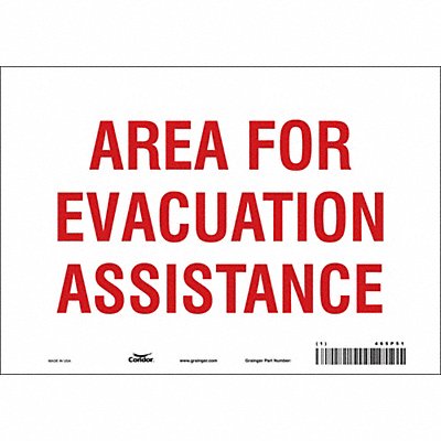 Safety Sign 7 in x 10 in Vinyl