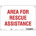 Safety Sign 7 in x 10 in Aluminum
