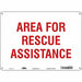 Safety Sign 10 in x 14 in Aluminum