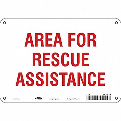 Safety Sign 7 in x 10 in Polyethylene