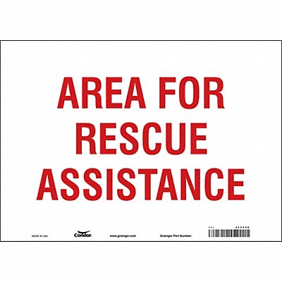 Safety Sign 10 in x 14 in Vinyl