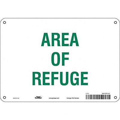 Safety Sign 7 in x 10 in Polyethylene